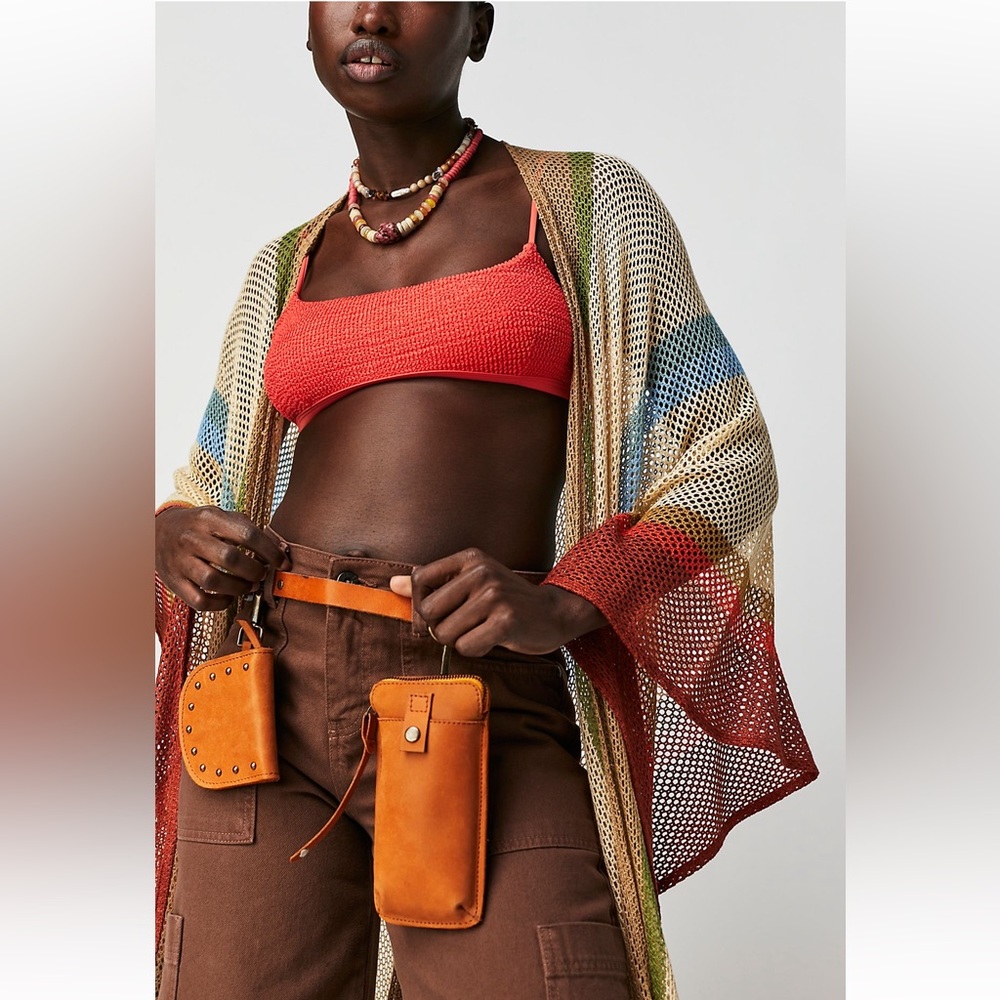 NWOT Free People Change Me Up Crossbody Bag - Sundried Orange